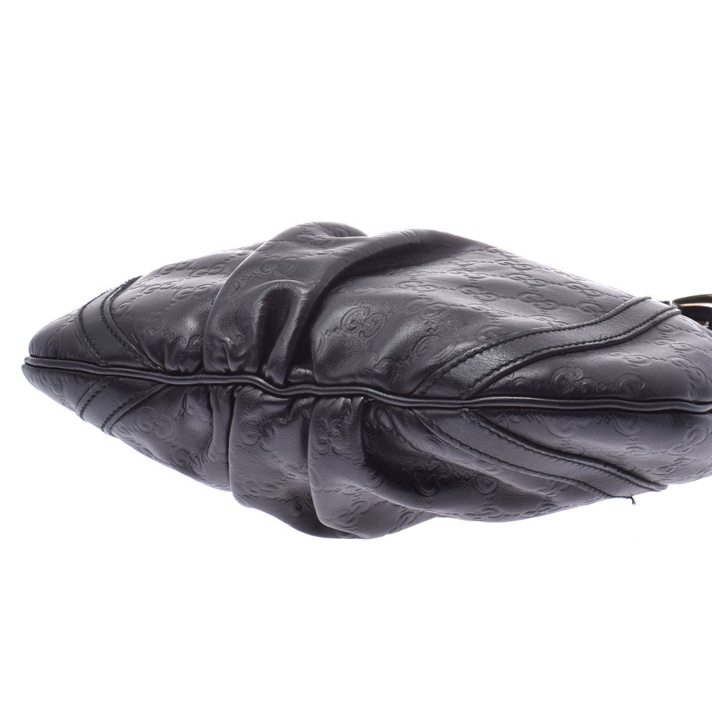 Gucci Black Leather Shoulder ssima Bag - Picture 5 of 11